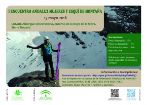 cartel I Encuentro Mujer y Esquí de Montaña 2018-02