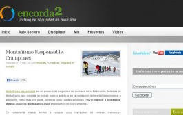 Encorda2. Montañismo Responsable: CRAMPONES